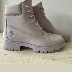 Timberland Women's Light Gray Combat Boots